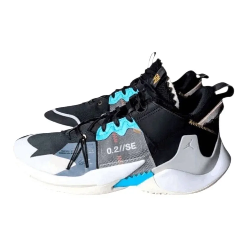 NIKE Air Jordan WHY NOT ZER0.2 SE 'Black Vast Grey' Sneakers Size 13